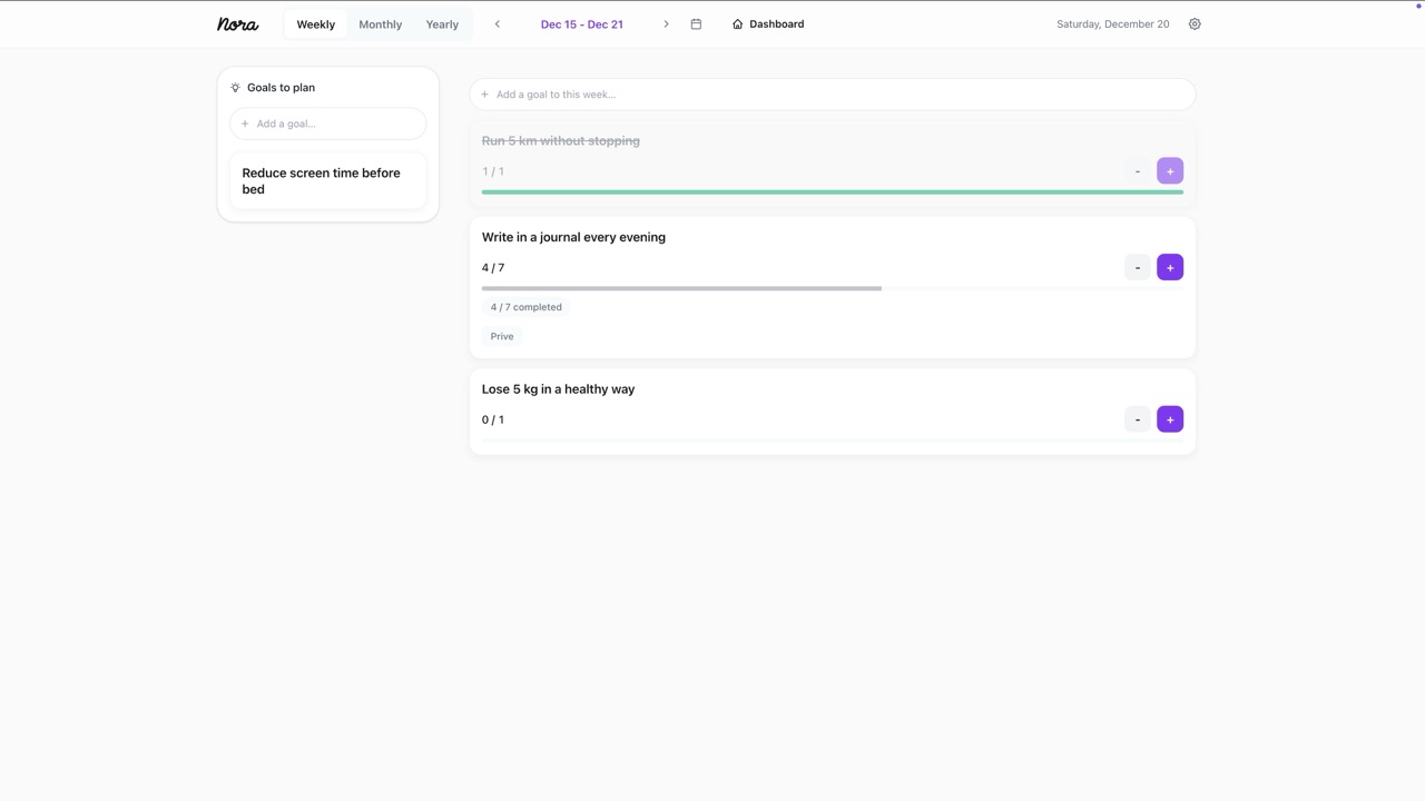 Nora app screenshot 3